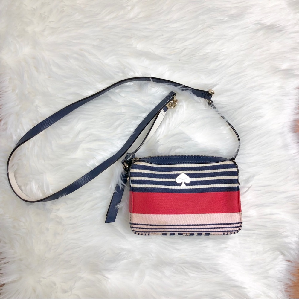 Kate Spade Striped Mini Crossbody Bag